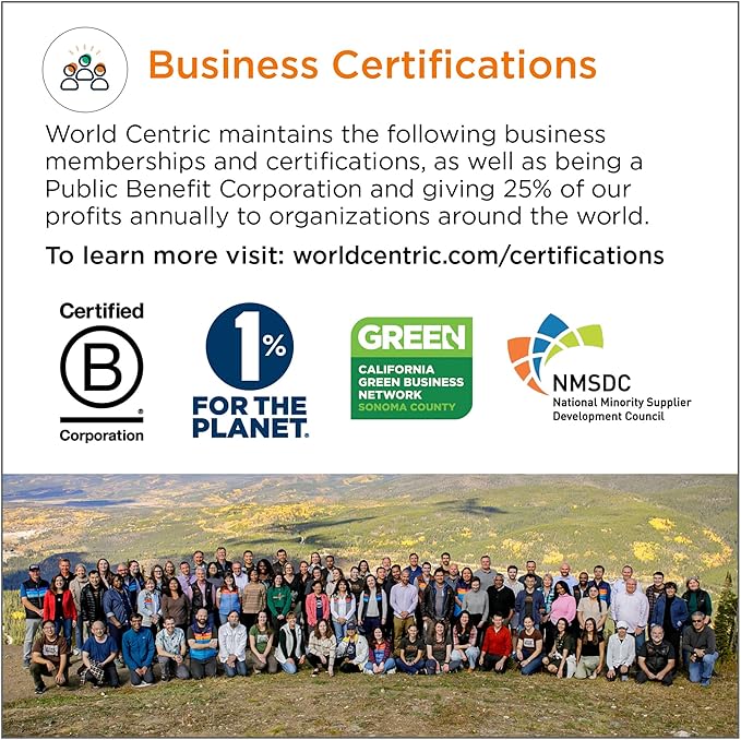 World Centric Compostable Knife 7" - Made from Plants and Minerals,White TPLA - 1000 Pack