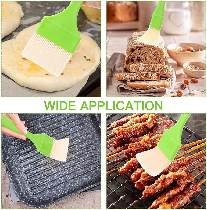 8 Pcs Pastry Brush - Cooking Grease Brush, Food Brushes For Baking/Grilling/Spreading Marinades/Butter/Sauces/Eggs, Durable Kitchen Culinary Utensil
