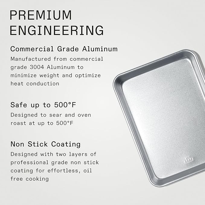 Made In Cookware - Quarter Sheet Pan - Commercial Grade Aluminum - Professional Bakeware