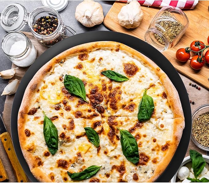 Beasea Pizza Pan with Holes, 13 Inch Pizza Pan Aluminum Alloy Round Vented Pizza Pans Heavy Duty Pizza Crisper Pan Pizza Baking Tray Bakeware for Home Restaurant Kitchen
