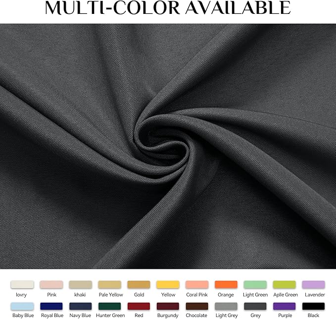 Softalker Rectangle Tablecloth Waterproof & Stain Resistant Table Cloth Wrinkle Free Fabric Washable 210GSM Polyester Table Cover for Dining/Party/Buffet/Wedding (90x156 inch, Grey)