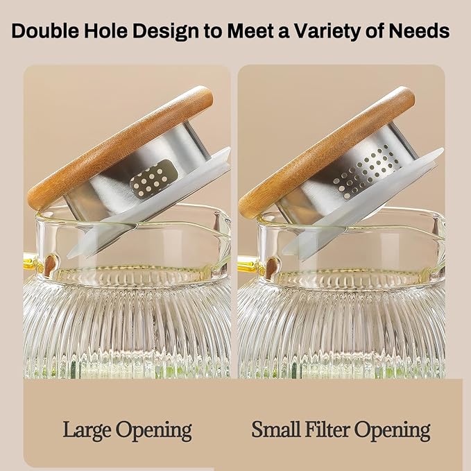 Glass Pitcher with Lid, 2 PACK 68 oz/2 Liter Vertical Water Pitcher With Serving Tray, Clear Borosilicate Glass Water Carafe for Cold Brew, Coffee, Lemonade, Iced Sun Tea,Beverage,Heat Resistant