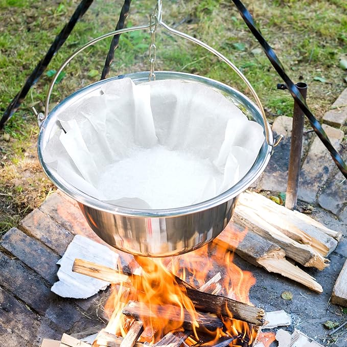 Round Parchment Paper 20 Inches Dutch Oven Liners Disposable White Baking Paper for Cake Pan, Air Fryer, Steamer, BBQ Party, Cakes, Pizza, Meats and Vegetables (40 Pieces)