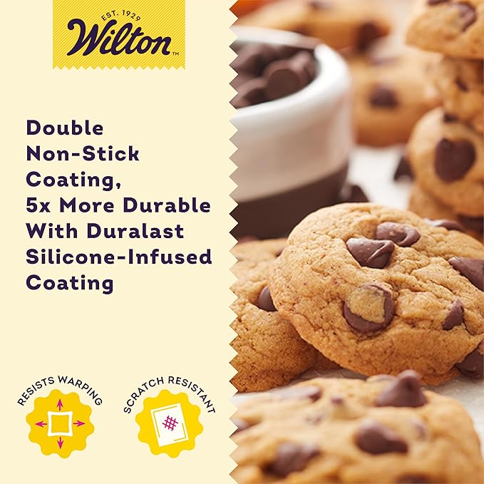 Wilton Platinum Premium Non-Stick Anti-Warp Bakeware, Made without PFAs, Large Baking Sheet, 11x17 in