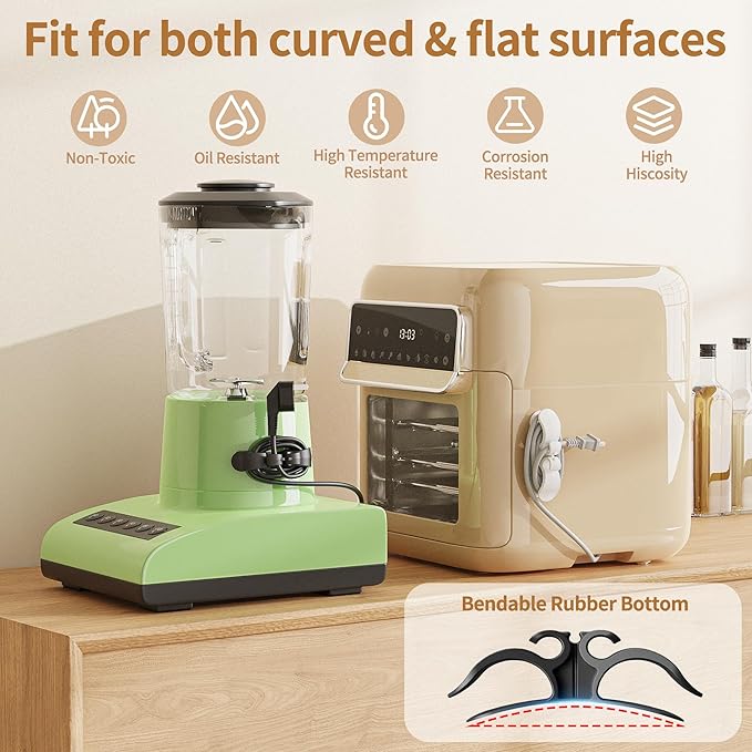 6PCS Upgraded Cord Organizer for Appliances, Kitchen Appliance Cord Organizer Stick On, Appliance Cord Wrappers, Cord Holder, Cord Winder for Air Fryer, Blender, Coffee Maker, Pressure Cooker, Toaster