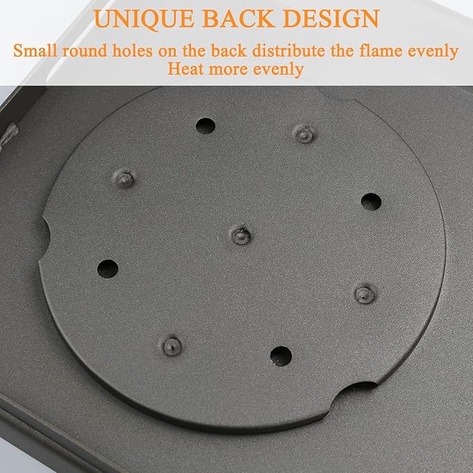 Uniflasy Fry Griddle for Camp Chef Stove, 14" x16" Flat Top Gas Grill Griddle for Camp Chef EX60LW EX60P EX60FP EX60B EX280LW DB60D YK60LW EX90LW SB30D, Professional Griddle Flat Top Plate