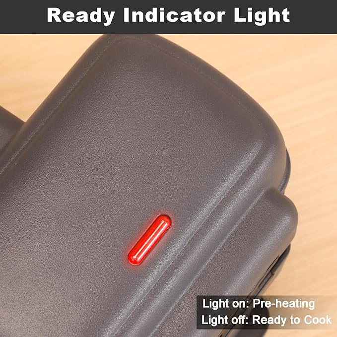 Mini Sandwich Maker with Removable Plates: Portable Grilled Cheese Maker, Electric Breakfast Sandwichera with Non-Stick Plates, Hot Sandwich Maker Press for Cooking Breakfast, Grilled Cheese