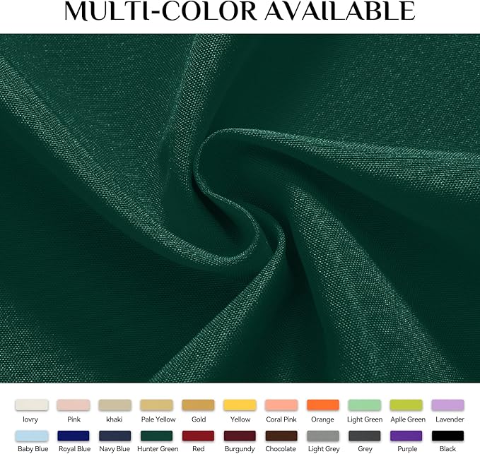 Softalker Rectangle Tablecloth, Waterproof & Stain Resistant Table Cloths Wrinkle Free Fabric Washable 210GSM Polyester Table Cover for Spring/Party/Wedding - 60 x 102 inch, Green