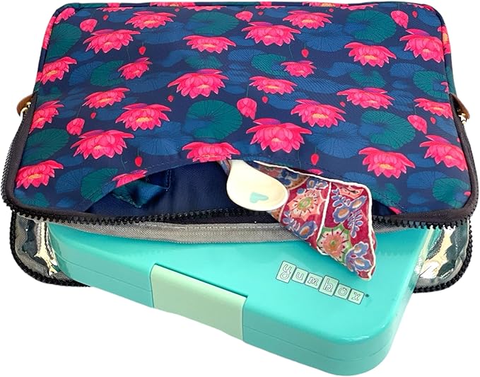Yumbox Tapas Leakproof Bento Lunch Box: 4.2 Cups Larger 4-Compartment Design in Capri Pink with Zodiac Tray - Ideal for Adults and Bigger Kids; fits all bags