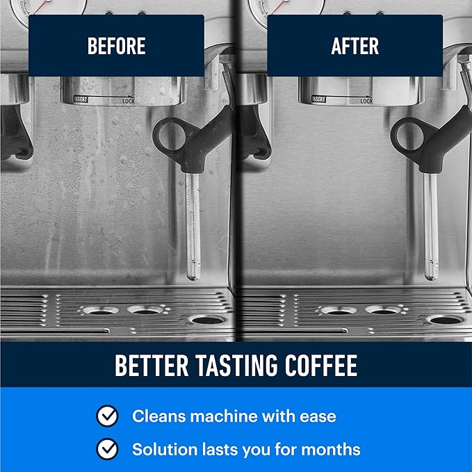 Essential Values Descaling Solution Compatible with Breville - Coffee Pot Cleaner and Descaler - Descaler Specially Formulated for Breville Coffee Machines 12 Month Supply 2-Pack