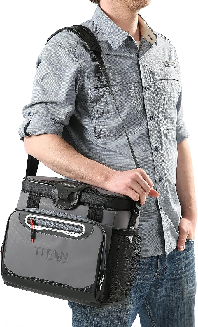 Titan by Arctic Zone 30 Can Zipperless Soft Cooler with HardBody Liner