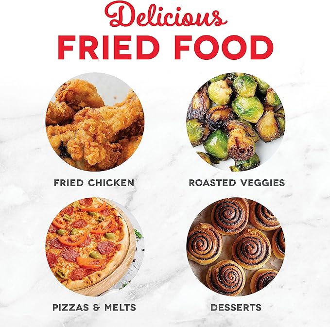 DASH Tasti-Crisp™ Electric Air Fryer Oven, 2.6 Qt., Black – Compact Air Fryer for Healthier Food in Minutes, Ideal for Small Spaces - Auto Shut Off, Digital, 1000-Watt