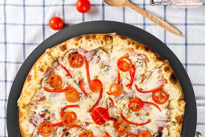 Beasea 11.5 Inch Pizza Pan Crisper with Holes, Perforated Heavy Duty Aluminum Alloy Round Vented Pizza Pans Pizza Baking Tray Bakeware for Home Restaurant Kitchen